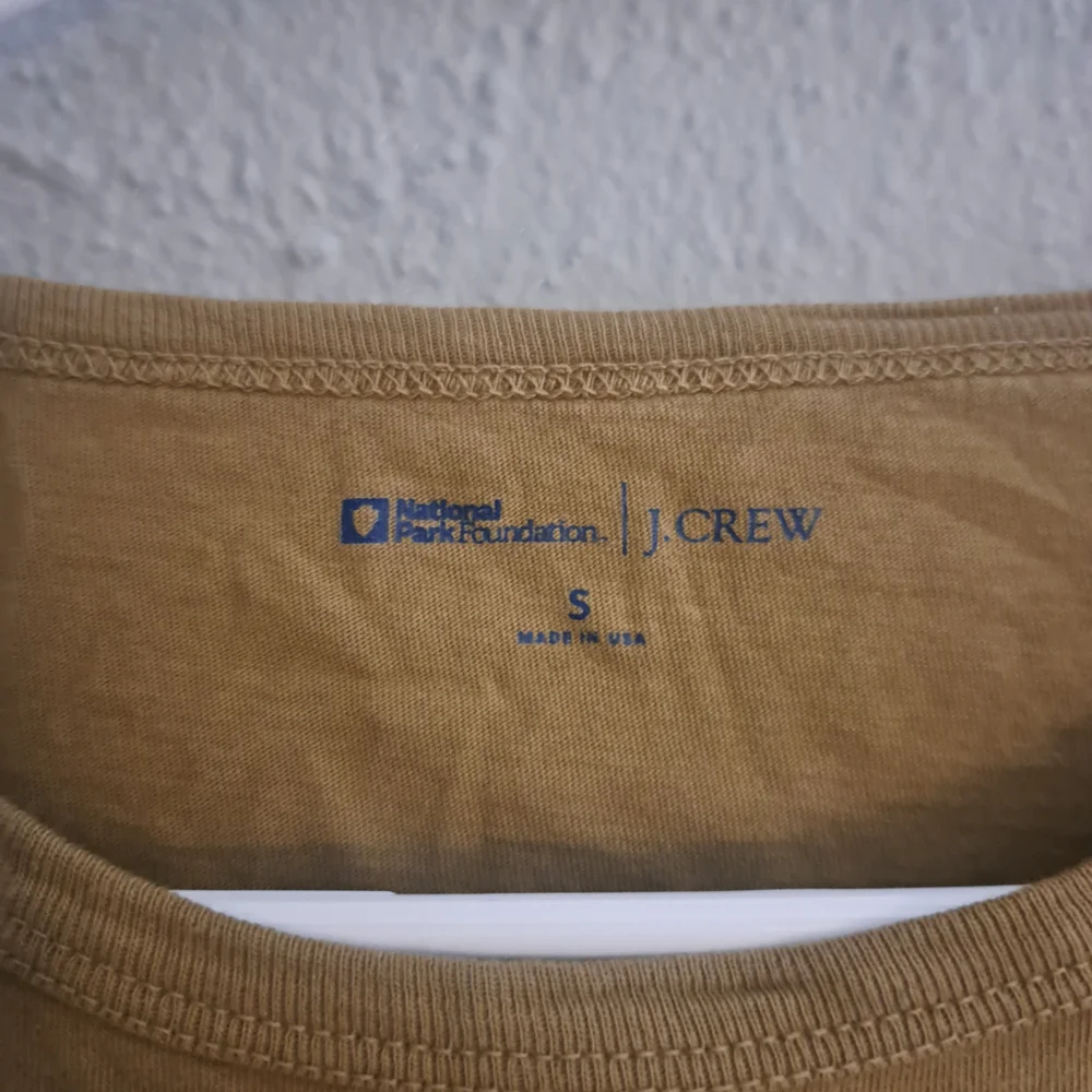 J. Crew Tan Short Sleeve Tee with National Park Graphic - Picture 4 of 4